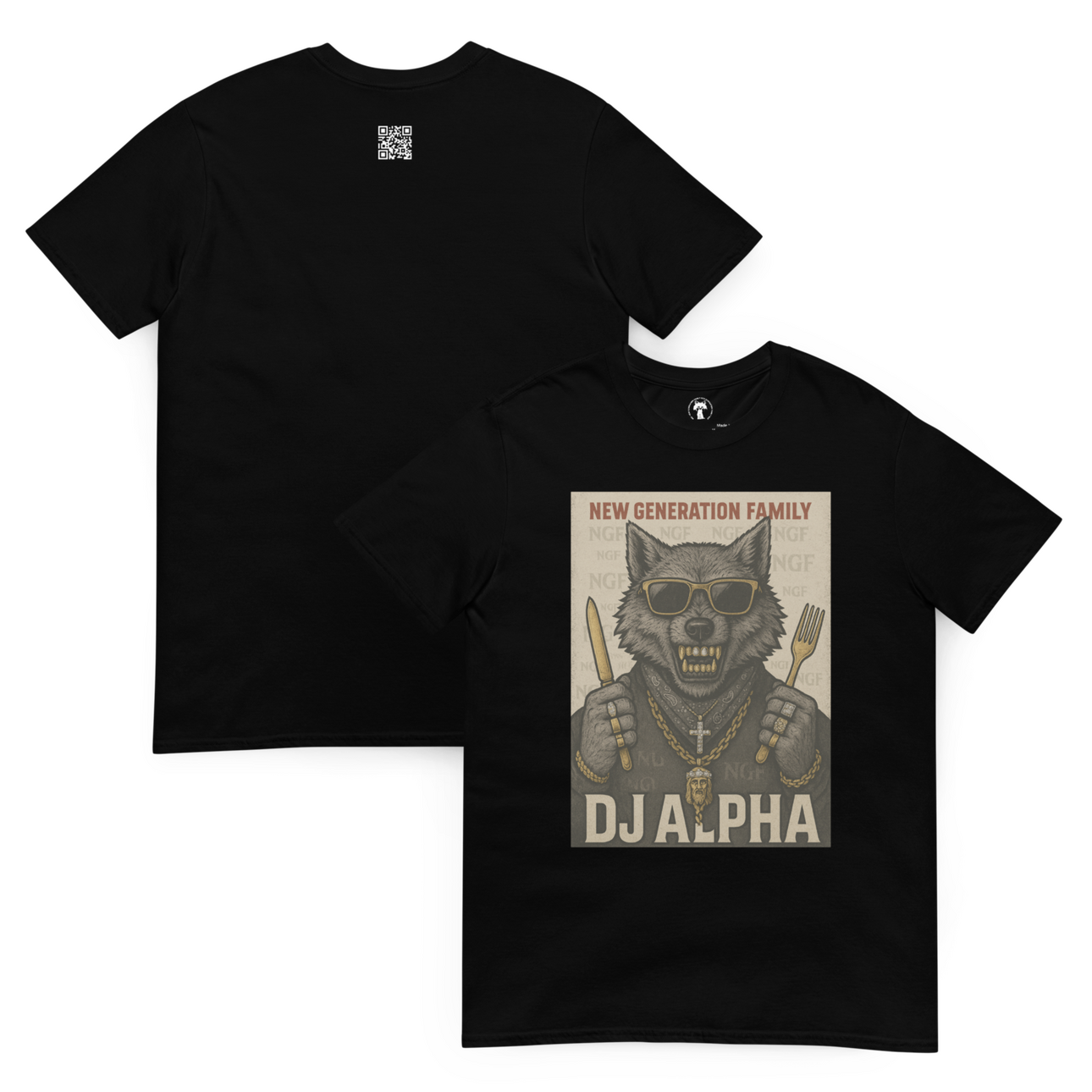 BLACK ALPHA TEE