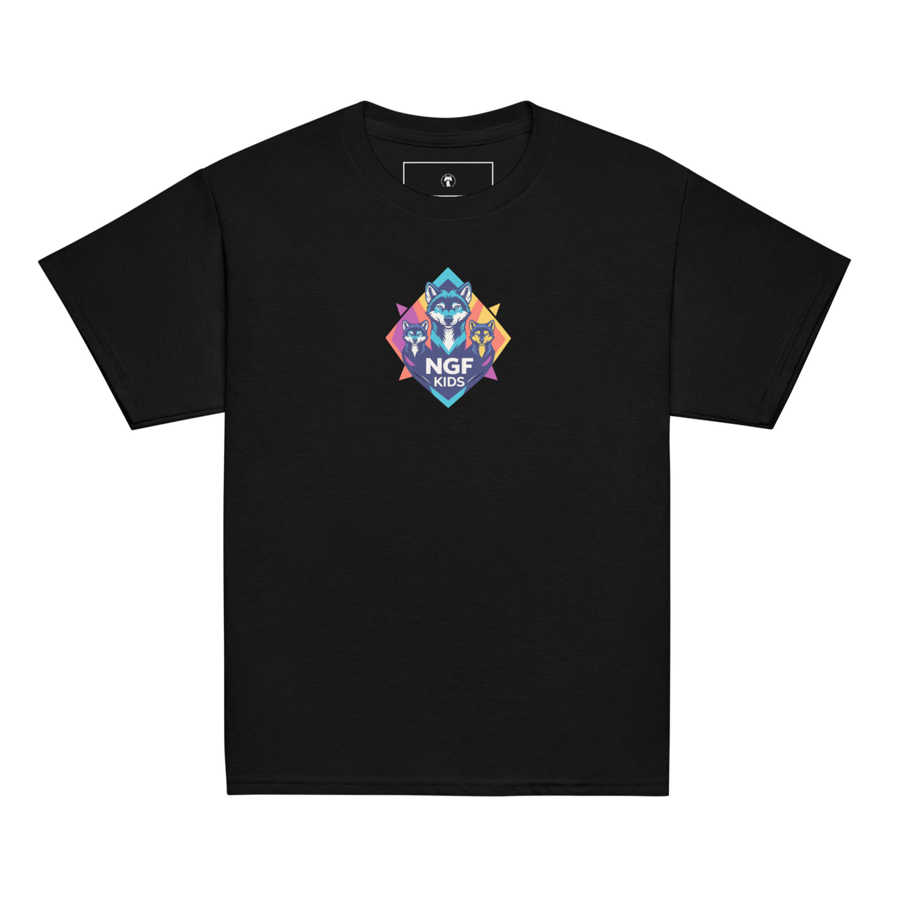 BLACK NGKID OFFICIAL LOGO TEE